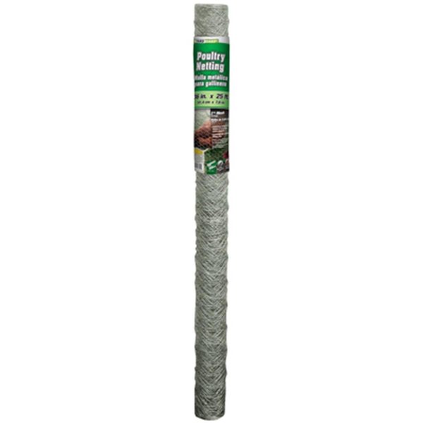 Grilltown 308465B 2 in. Mesh Galvanized Poultry Netting, 20 Gauge GR2670592